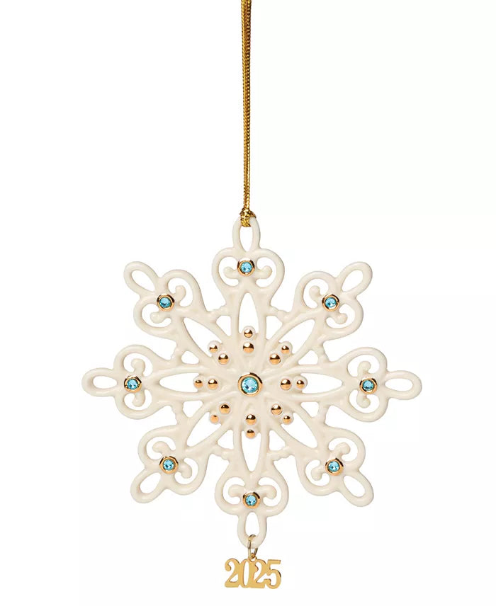 2025 Gemmed Snowflake Ornament
