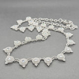 Estate Judith Ripka SS CZ Diamonique Fringe Necklace
