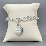 Estate Tiffany & Co. SS Please Return To Heart Bracelet