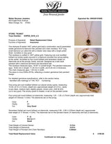 Estate 14K Y Gold 2.31ct Smoky Quartz & 0.07ctw Diamond Pendant