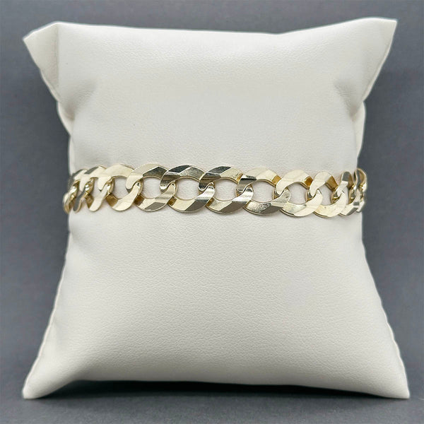 Estate 14K Y Gold 9.83mm Men’s Curb Link Bracelet