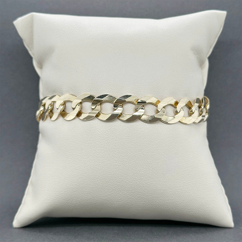 Estate 14K Y Gold 9.83mm Men’s Curb Link Bracelet