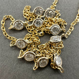 Estate 14K Y Gold 0.92ctw H-I/SI2-I1 Diamond By The Yard Necklace