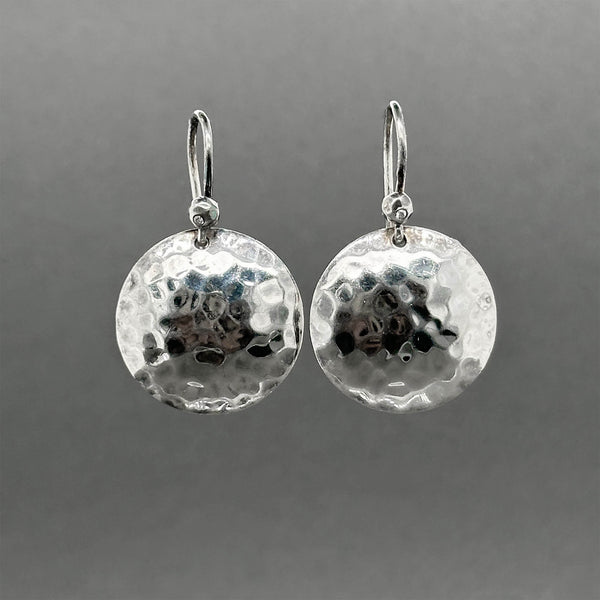 Estate Ippolita SS Classico Hammered Dome Dangle Earrings