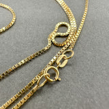 Estate 14K Y Gold 0.8mm 24.25” Box Chain