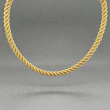 Estate 18K Y Gold 4.8mm 17” Rope Chain