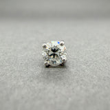 Estate 14K W Gold 0.29ct H/SI2 Diamond Single Stud Earring