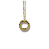 14K Y Gold 0.39ctw Peridot Rondell Pendant