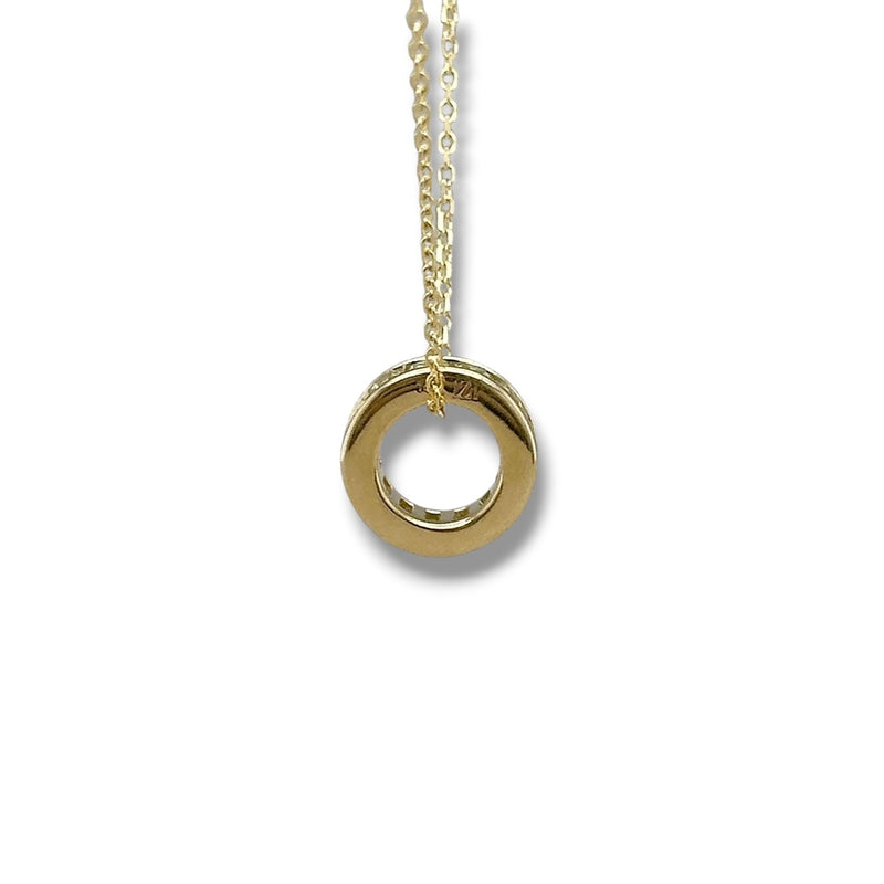 14K Y Gold 0.39ctw Peridot Rondell Pendant