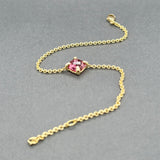 Estate David Yurman 18K Y Gold 1.91ct Tourmaline & 0.03ctw Diamond Chatelaine Bracelet