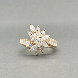 Estate 14K Y Gold 2.13ctw Diamond Cocktail Ring