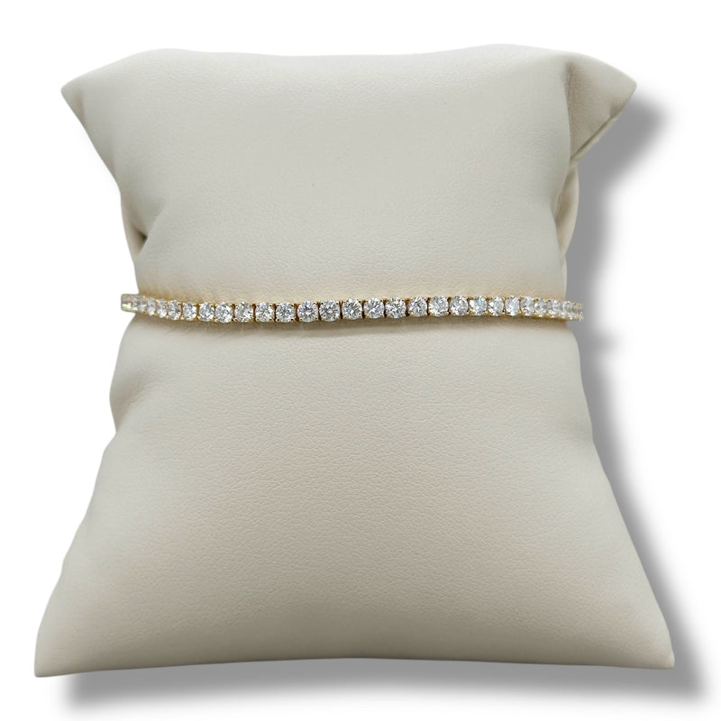 YGP Sterling 4ct F-G/VS2 Lab Created Diamond Tennis Bracelet