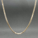 Estate 14K Y Gold 2.24mm 16” Round Box Chain