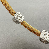 Estate Charriol STST 18 0.11ctw Diamond Bangle