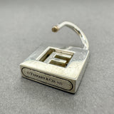 Estate Tiffany & Co. SS Initial F Lock Pendant
