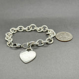 Estate Tiffany & Co. SS Heart Tag Bracelet