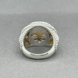 Estate Judith Ripka SS Mabe Pearl & CZ Ring