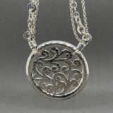 Estate Lois Hill SS Filigree Necklace
