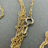 Estate 18K Y Gold 1.5mm 25.5” Prince of Wales Chain