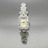 Estate Hamilton Platinum 2.83ctw Diamond Women’s Manual Watch