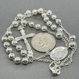 Estate SS Rosary Necklace