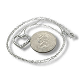 SS 0.50ctw F-G/VS2 Lab Created Diamond Heart Pendant