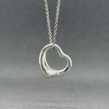 Estate Tiffany & Co. Peretti SS 16mm Open Heart Pendant