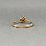 Estate 14K Y Gold 0.07ctw H-I/I1 Diamond Heart Ring