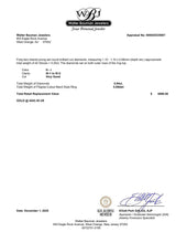 Estate 18K W Gold 0.94ctw H-I/SI1-2 Diamond Wide Ring