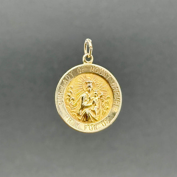 Estate 14K Y Gold Our Lady Of Mount Carmel Charm