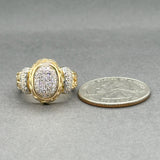 Estate John Hardy 18K Y Gold Diamond Cluster Ring