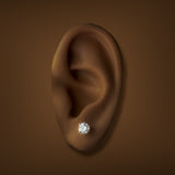 14K W Gold 1.00ctw I/SI1 Diamond Stud Earrings GIA
