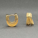 Estate Marco Bicego 18K Y Gold Madagascar Huggie Earrings