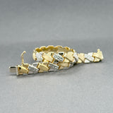 Estate 14K TT X Link Bracelet