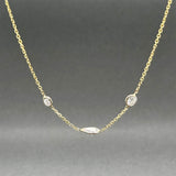 Estate 14K Y Gold 0.45ctw Diamond By The Yard Necklace