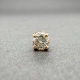 Estate 14K Y Gold 0.15ct I/I1 Diamond Single Stud Earring