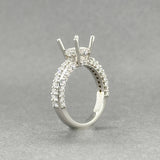 Estate 14K W Gold 0.90ctw I/SI2-I1 Diamond Mounting