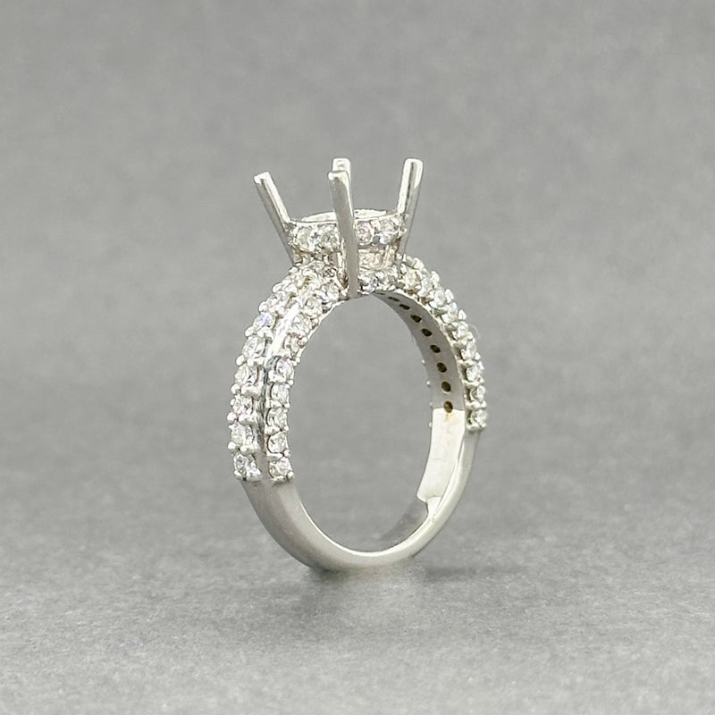 Estate 14K W Gold 0.90ctw I/SI2-I1 Diamond Mounting