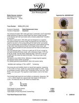Estate 18K W Gold 4.95ct Sapphire & 2.20ctw Diamond Cocktail Ring