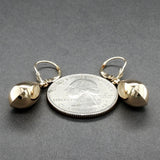 Estate 14K Y Gold 34.55mm Teardrop Dangle Earrings