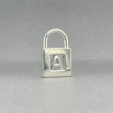 Estate Tiffany & Co. SS Initial A Lock Pendant