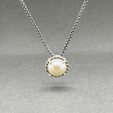 Estate David Yurman SS Pearl Petite Chatelaine Pendant