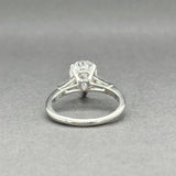 Estate 850 Platinum CZ Eng. Ring