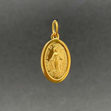 Estate 14K Y Gold Miraculous Medal Pendant