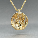 Estate 14K Y Gold 0.52ctw G-H/SI1-2 Diamond Pendant