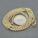 Estate 14K Y Gold 2.6mm 30” Rope Chain