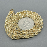 Estate 10K Y Gold 3.1mm 24” Rope Chain