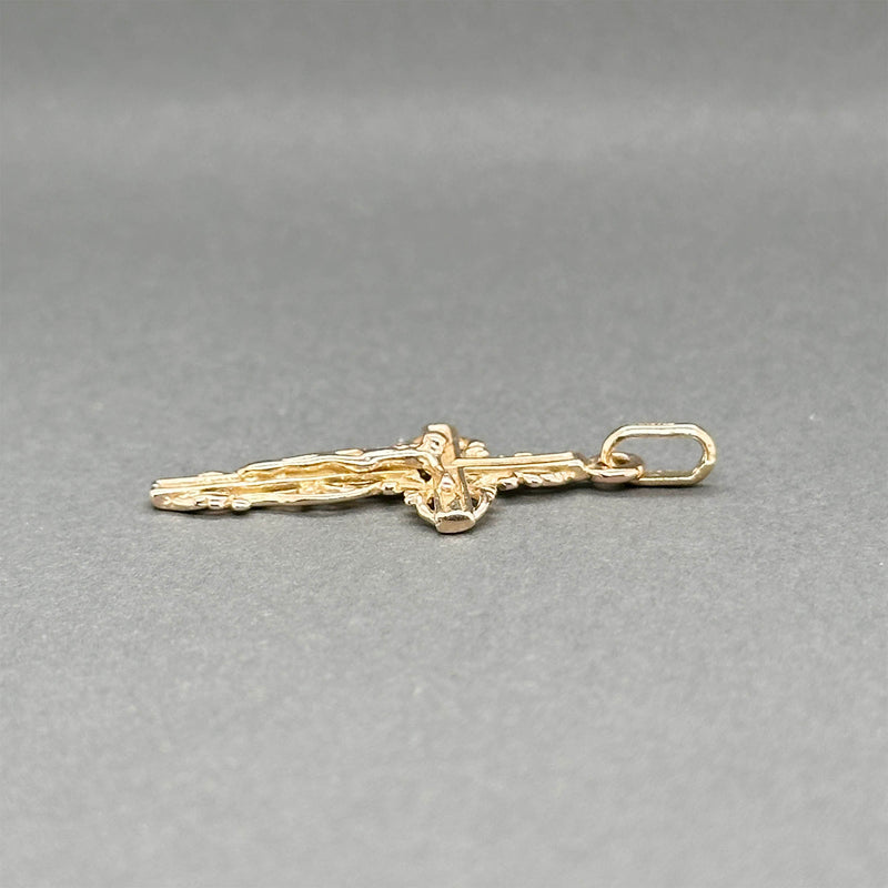 Estate 14K Y Gold 33.44mm Crucifix Pendant