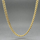 Estate 14K Y Gold 4.4mm 24.75” Curb Link Chain
