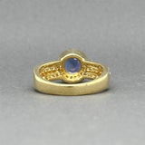 Estate 18K Y Gold 1.14ct Tanzanite & 0.43ctw Diamond Ring